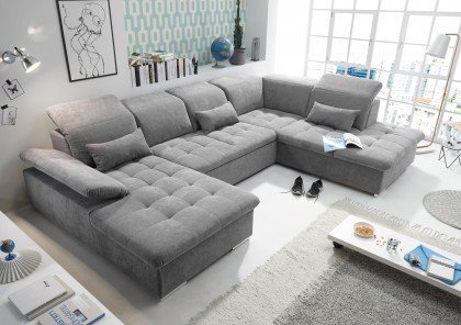 Jakson aus der Kollektion Letz - Wohnlandschaft dark grey