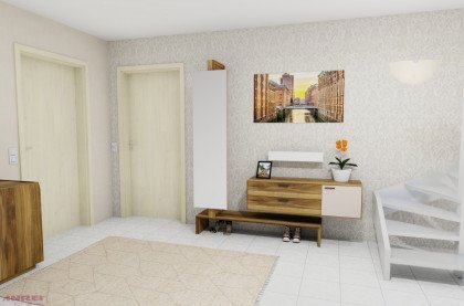 Puro von ANREI - Garderobe PU 73 mit Astnuss