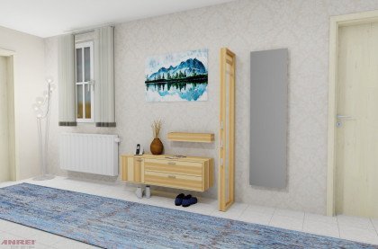 Puro von ANREI - Garderobe PU 74 in Kernesche
