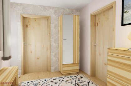 Puro von ANREI - Garderobenschrank in Kernesche