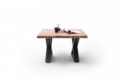 Cartagena von A Better Place - Couchtisch Akazie natur mit X-Gestell