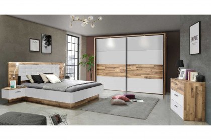 Modern Way von Forte - Schlafmöbel-Set: Schrank, Bett & Nakos
