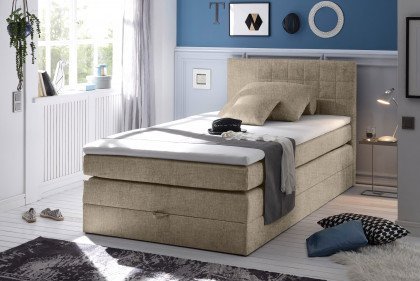 Hawaii von ED-Lifestyle - Boxspringbett 120 in Sand