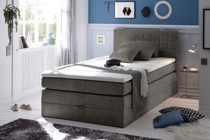 Hawaii von ED-Lifestyle - Boxspringbett 120 in Stone