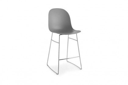 Academy von connubia by calligaris - Barhocker grau/ verchromt