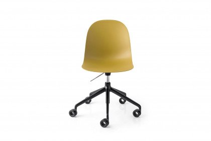 Academy von connubia by calligaris - Drehstuhl in Gelb & Schwarz