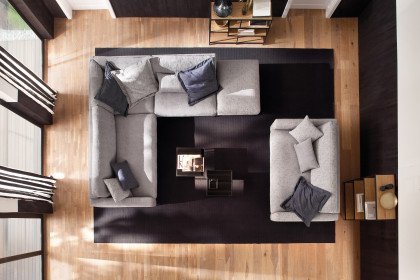 Uptown von Candy - Lounge-Garnitur rechts light-grey