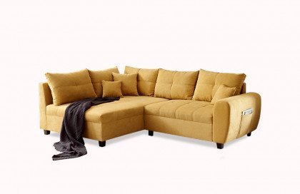 Lea-LE20 von ED-Lifestyle - Eckcouch links senf