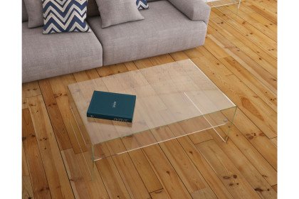 Atena Etagere von Akante - Couchtisch Glas klar/ ultraklar