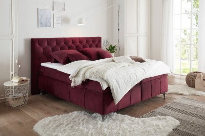 Pembroke von ED-Lifestyle - Boxspringbett burgund
