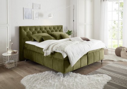 Pembroke von ED-Lifestyle - Boxspringbett olive