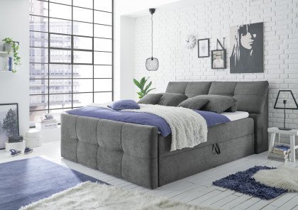 Redmond-Dream 6 von ED-Lifestyle - Polsterbett 180 dark grey