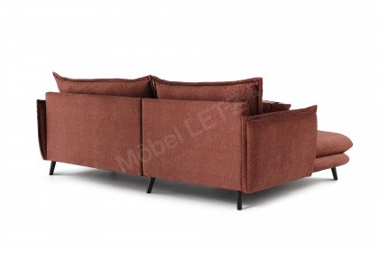 Lazio von Benformato - Eckgarnitur links koralle