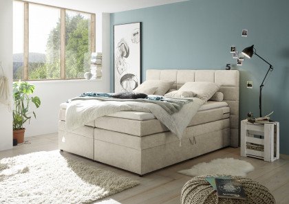 Tacoma von ED-Lifestyle - Boxspringbett 180 in Sand