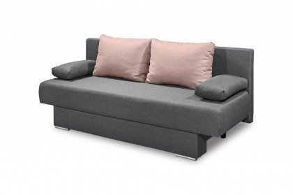 Melanie von ED-Lifestyle - Schlafsofa anthrazit-flamingo