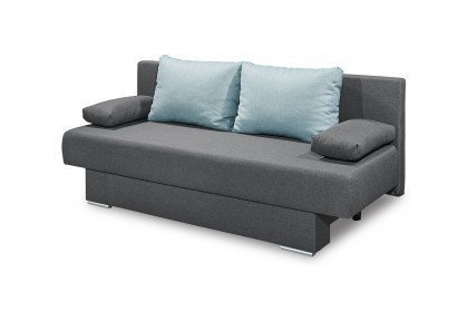Melanie von ED-Lifestyle - Schlafsofa anthrazit-mint