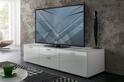 CUBE-living von Radon - Lowboard weiß auf Stellfüßen
