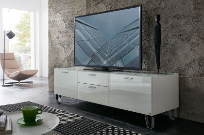 CUBE-living von Radon - Lowboard in Weiß auf Designfüßen
