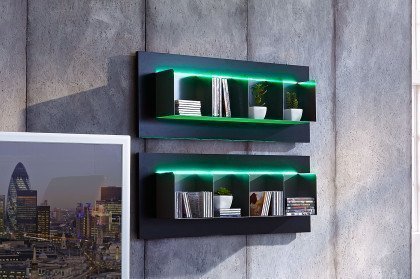 CUBE-living von Radon - Wandboard schwarz