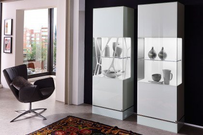 CUBE-living von Radon - Vitrinen-Kombination in Weiß