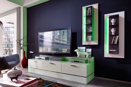 CUBE-living von Radon - Wohnwand EV03 in strahlendem Weiß