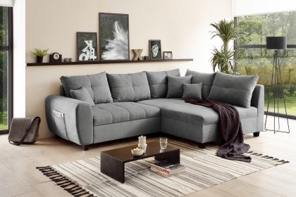 Libeo aus der Kollektion Letz - Polsterecke rechts dark grey
