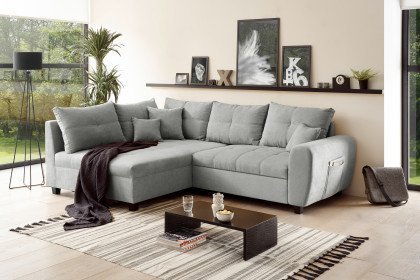Libeo aus der Kollektion Letz - Ecksofa links schlamm