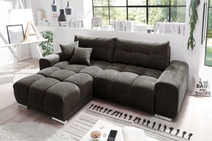 Pakka aus der Kollektion Letz - Polstersofa links stone