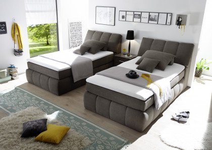 Toledo von ED-Lifestyle - Boxspringbett-Duo stone