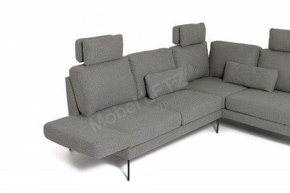 Twister-LE19 von Candy - Ecksofa Ausführung rechts anthrazit