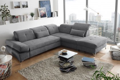Melfi von ED-Lifestyle - Polstersofa rechts dark-grey