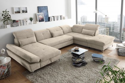 Melfi von ED-Lifestyle - XXL-Sofa rechts sand