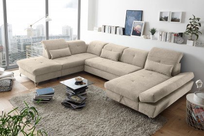 Melfi von ED-Lifestyle - XXL-Sofa links sand