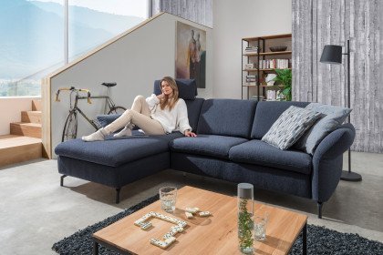 Domino-LE19 von ADA Mindful Living - Eckgarnitur links saphire-blue
