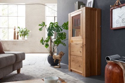 WZ-0484 von GK Möbelvertrieb - Highboard III aus Wildeiche