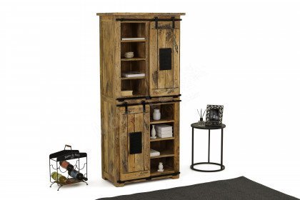 WZ-0480 von GK Möbelvertrieb - Highboard III aus Mangoholz