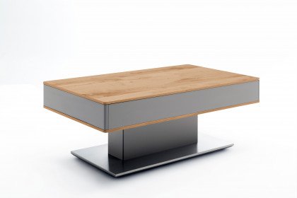 CT302 von Gwinner by Radon - Couchtisch Balkeneiche honig/ Lack fango