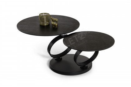 Eolia black von Akante - Couchtisch Keramik titan/ schwarz
