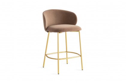 Tuka von connubia by calligaris - Barhocker in Kamel & Messing