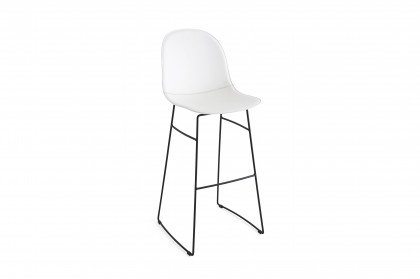Academy von connubia by calligaris - Barstuhl mit Kufengestell in Schwarz