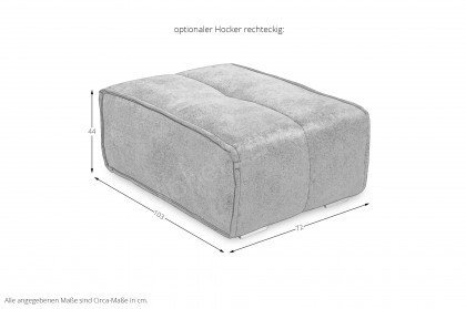 London von ED-Lifestyle - Ecksofa links smoke blue