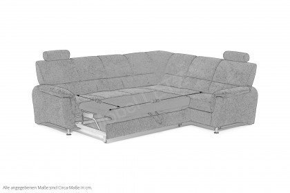 Pisa von Benformato - Ecksofa grau