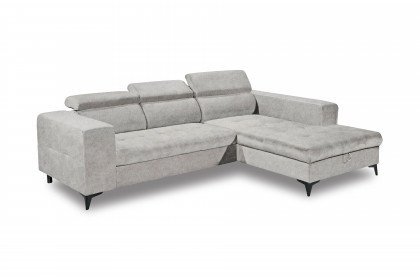Prag 2 von ED-Lifestyle - Ecksofa rechts silver
