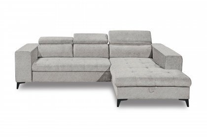 Prag 2 von ED-Lifestyle - Ecksofa rechts silver