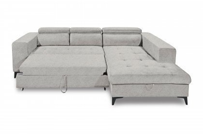 Prag 2 von ED-Lifestyle - Ecksofa rechts silver