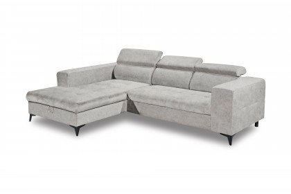 Prag 2 von ED-Lifestyle - Ecksofa links silver