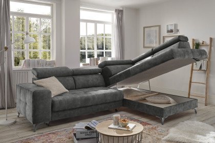 Prag von ED-Lifestyle - Eckgarnitur rechts anthrazit