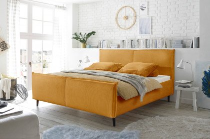 Yaron K von ED-Lifestyle - Polsterbett 180 mustard