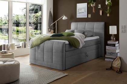 Girona von ED-Lifestyle - Boxspringbett 120 dark grey