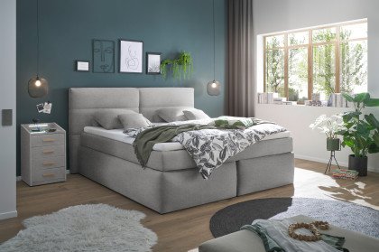 Omaha von ED-Lifestyle - Boxspringbett light grey